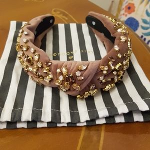 Mauve Mixed Crystal Lele Sadoughi headband